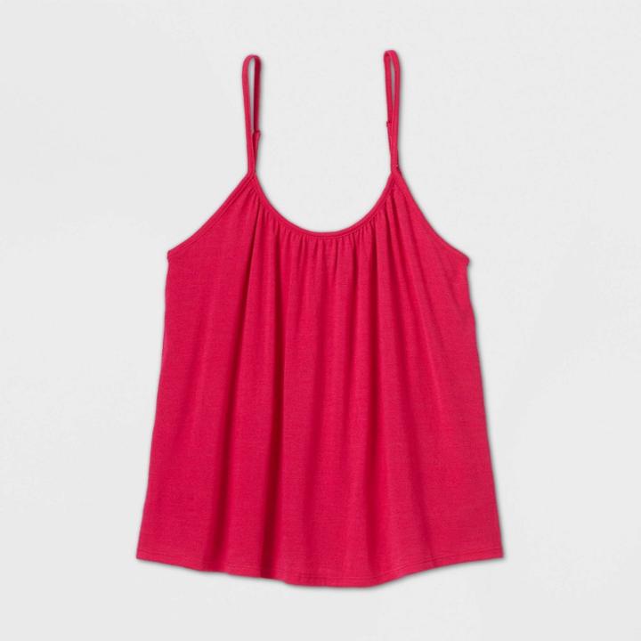 Women's Linen Cami - A New Day Pink M, Women's,