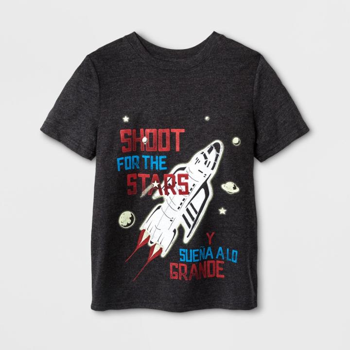 Boys' Short Sleeve T-shirt - Cat & Jack Black