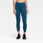 Women's Sculpted High-rise 7/8 Leggings 24 - All In Motion Teal S, Women's, Size: