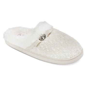 Women's Pretty You London Moccasin Slippers - White