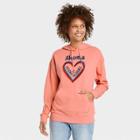 No Brand Black History Month Women's Akoma Hooded Sweatshirt - Pink