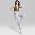 Women's Twist-front Cut Out Tank Bodysuit - Wild Fable Olive Green