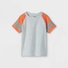 Oshkosh B'gosh Toddler Boys' Knit Colorblock Short Sleeve Henley T-shirt - Orange