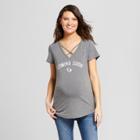 Maternity Short Sleeve Coming Soon T-shirt - Grayson Threads - Dark Heather Gray S, Women's,