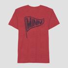 Men's Short Sleeve Minnesota Pennant Graphic T-shirt - Awake Red