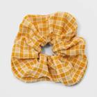 Check Print Woven Jumbo Hair Twister - Universal Thread Yellow