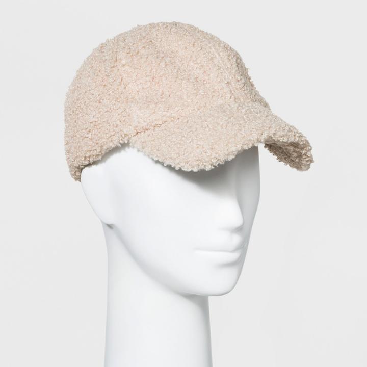 Women's Baseball Hat Sherpa - Universal Thread Cream (ivory)