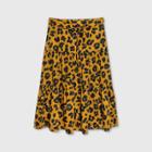 Women's Plus Size Printed Tiered A-line Maxi Skirt - Who What Wear Brown
