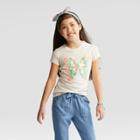 Girls' Short Sleeve Butterfly Graphic T-shirt - Cat & Jack Brown