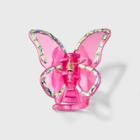 Butterfly Claw Hair Clip With Rhinestones - Wild Fable Pink