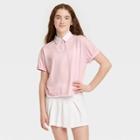 Girls' Boxy Polo T-shirt - Art Class Pink