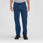 Dickies Men's Relaxed Fit Straight Leg Flex Carpenter Jean Rinsed Indigo 32x34, Indigo Blue