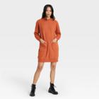 Women's Long Sleeve Sweater Dress - Who What Wear Brown