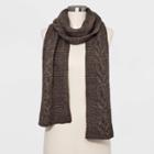 Women's Cable Oblong Scarf - Universal Thread Olive One Size, Green