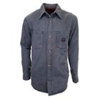 Walls Vintage Duck Shirt Jacket Big & Tall Washed Graphite (grey) Xxxl,