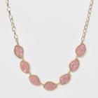 Sugarfix By Baublebar Lustrous Resin Statement Necklace - Blush, Girl's