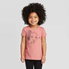 Well Worn Toddler Girl With Braids Short Sleeve Crewneck T-shirt - Pink Rose 2t, Toddler Girl's