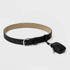 Women's Belt With Removable Pouch - Wild Fable Black