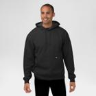 Dickies Men's Big & Tall Midweight Fleece Pullover Hoodie- Black Xxxl