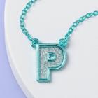 Girls' 'p' Necklace - More Than Magic Teal, Blue
