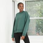Women's Fleece Sweatshirt - A New Day Teal