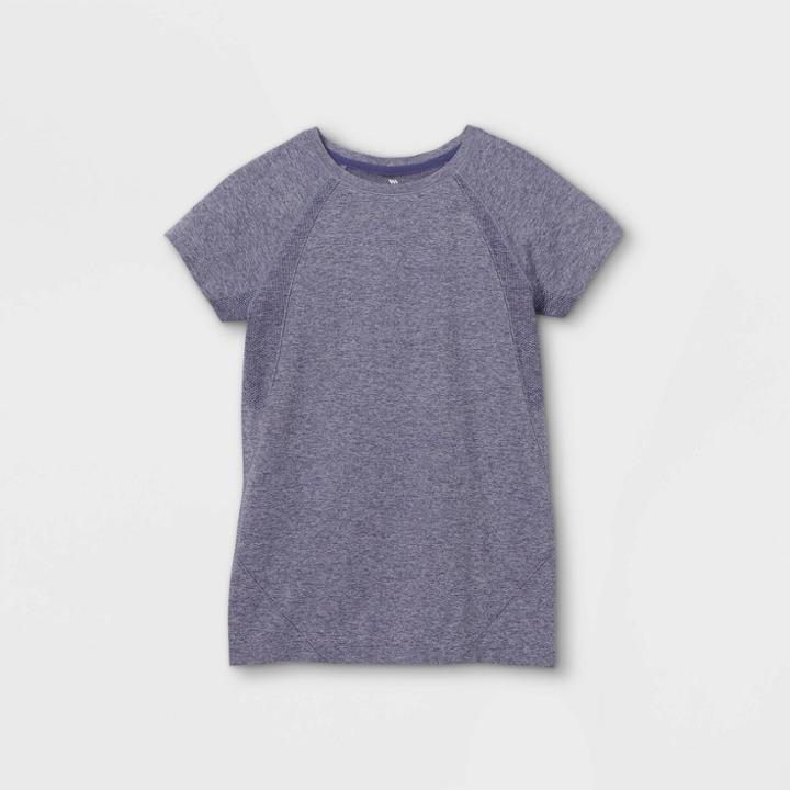 Girls' Short Sleeve Seamless T-shirt - All In Motion Grape