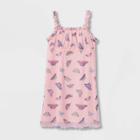 Girls' Printed Mesh Dress - Art Class Pink Butterfly