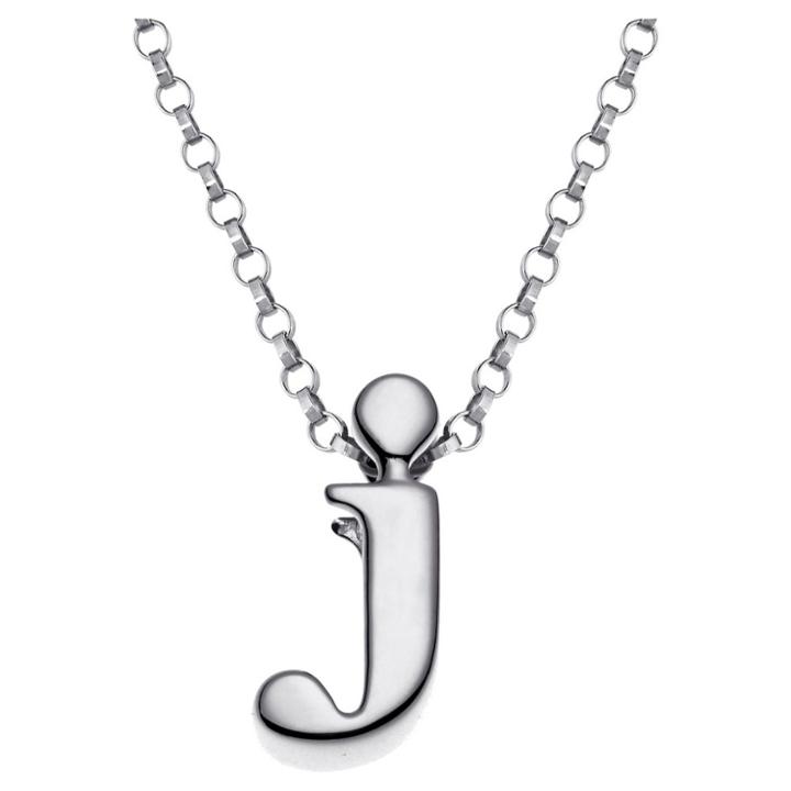 Distributed By Target Women's Sterling Silver 'j' Initial Charm Pendant -