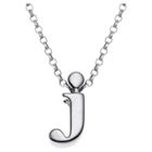 Distributed By Target Women's Sterling Silver 'j' Initial Charm Pendant -