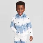 Toddler Boys' Tie Dye Pullover Hoodie - Art Class Blue/white 12m, Toddler Boy's
