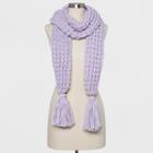 Women's Striped Chunky Oblong With Tassels Scarf - Universal Thread