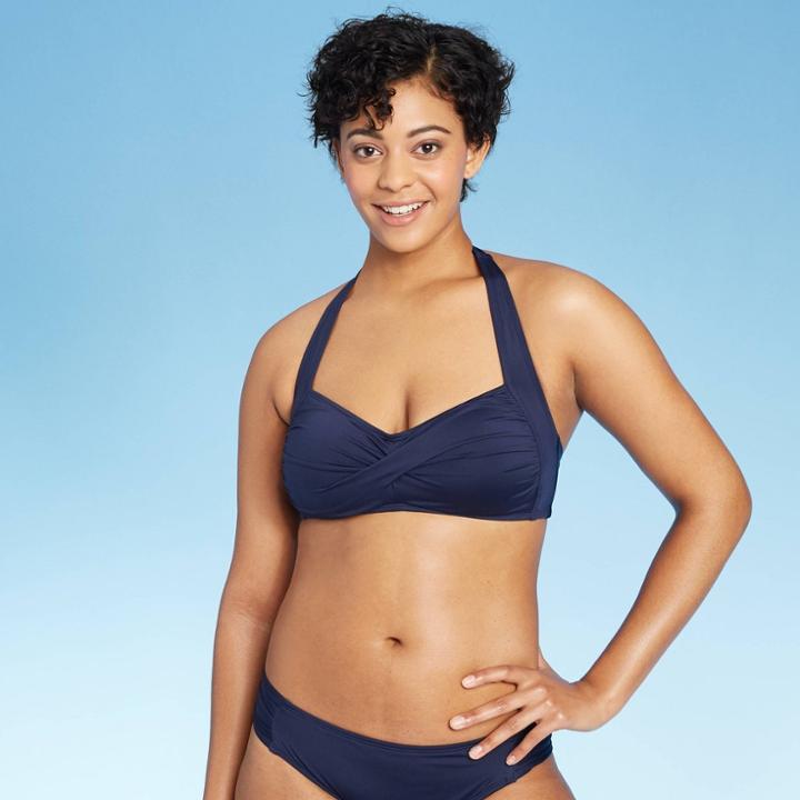Women's Twist Halter Bikini Top - Kona Sol Navy S, Size: