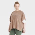 Women's Plus Size Knit Pullover - Universal Thread Tan