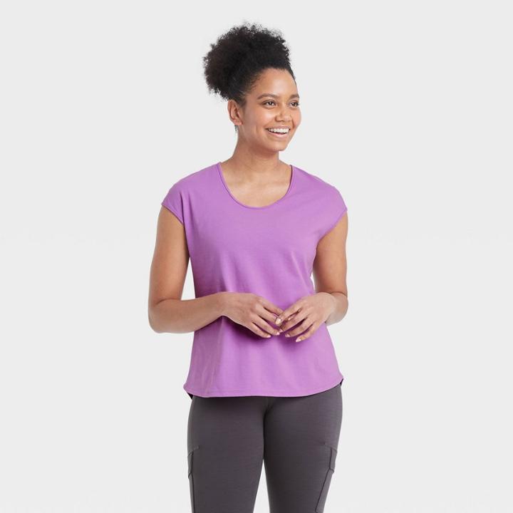 Women's Cap Sleeve T-shirt - All In Motion Violet