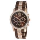 Target Women's Tko Crystal Bezel Multiple Function Calendar Bracelet Watch - Brown
