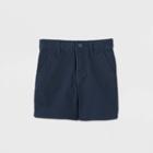 Toddler Boys' Flat Front Stretch Uniform Shorts - Cat & Jack Navy