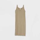 Women's Sleeveless Knit Dress - A New Day Tan