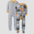 Gerber Baby Boys' 2pk Lion Union Suit - Gray