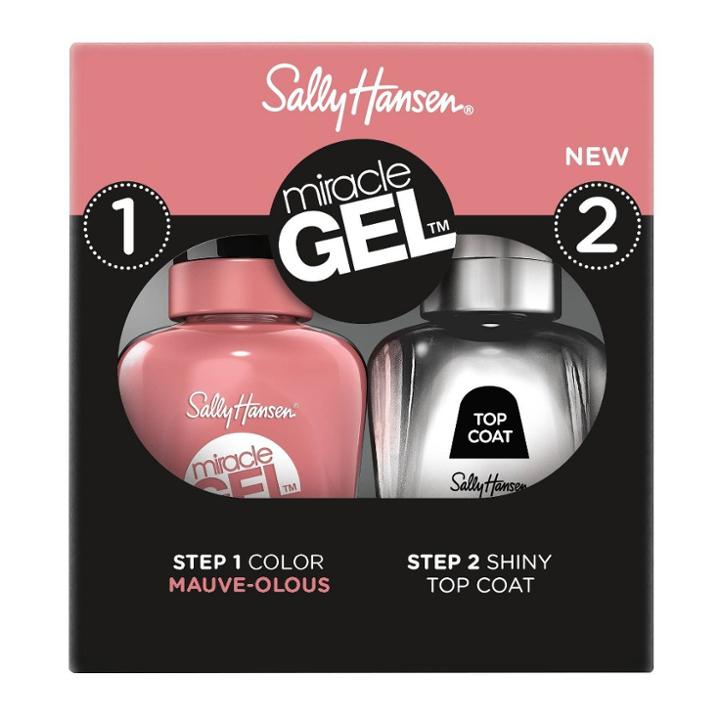 Sally Hansen Miracle Gel Nail Polish Duo Pack - 920 Mauve-olous