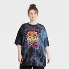Merch Traffic Women's Plus Size Wu-tang Short Sleeve Oversized Graphic T-shirt - Black