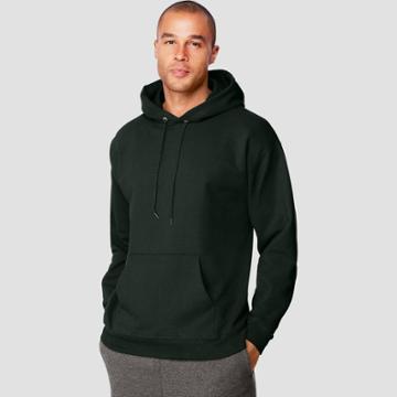 Hanes Men's Big & Tall Ultimate Cotton Pullover Hooded Sweatshirt - Black