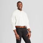 Men's Tall Standard Fit Northrop Long Sleeve Button-down Shirt - Goodfellow & Co Eco White