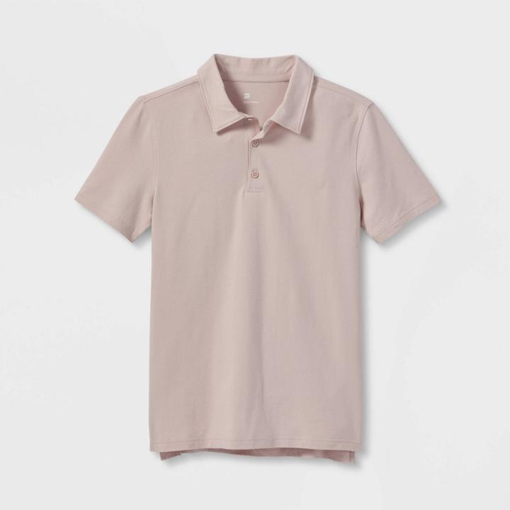Boys' Golf Polo Shirt - All In Motion Pink