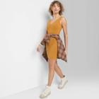 Women's Sleeveless Knit Bodycon Dress - Wild Fable Dark Gold
