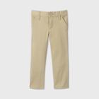 Toddler Girls' Stretch Uniform Skinny Fit Chino Pants - Cat & Jack Beige