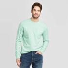 Men's Standard Fit Long Sleeve Crew Neck T-shirt - Goodfellow & Co Green S, Men's,