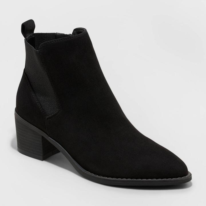 Women's Anya Ankle Boots - Universal Thread Black
