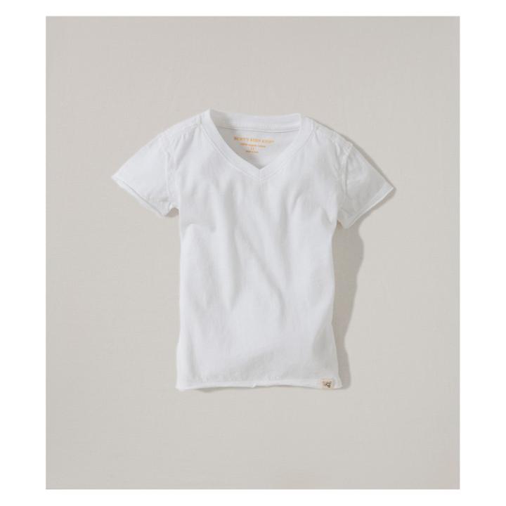 Petiteburt's Bees Baby Organic Cotton V-neck Short Sleeve T - Shirt - Cloud 12m, Kids Unisex, White