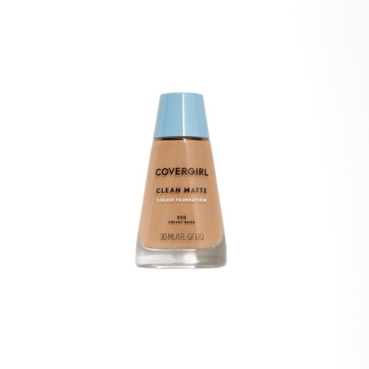 Covergirl Clean Matte Foundation 550 Creamy Beige 1 Fl Oz, Adult Unisex