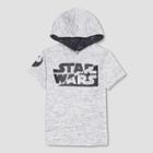 Toddler Boys' Star Wars Short Sleeve Hoodie Sweatshirt - Gray